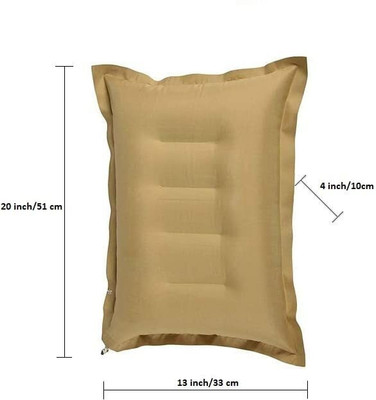 RL ENTERPRISE Air Solid Travel Pillow Pack of 1(Brown)