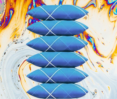 Rolling Animal Microfibre Sleeping Pillow Pack of 6 Solid LUXARY(Multicolor)