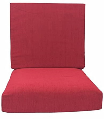 ROOMY SALES Foam Solid Chair Pad Pack of 1(Red)