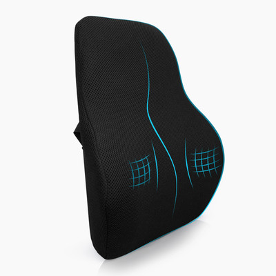 Twinkido Memory Foam Solid Cushion Pack of 1(Black)
