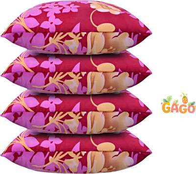 GAGO Polyester Fibre Sleeping Pillow Pack of 4 Abstract LUXURY(Pink)