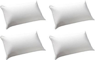 ROYALREOX Microfibre Solid Sleeping Pillow Pack of 4(White)