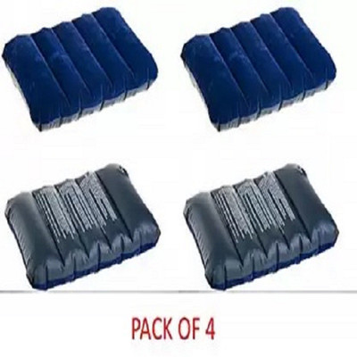 bhatla stores Air Solid Sleeping Pillow Pack of 4(Blue)