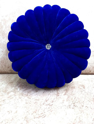 CHANDER Microfibre Solid Cushion Pack of 2(Nevy Blue)