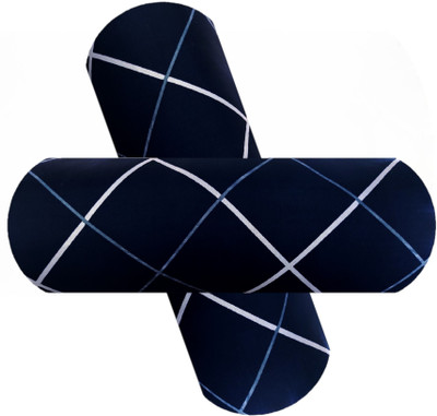 Changers 2 Bolster Microfibre Geometric Bolster Pack of 2(Blue)