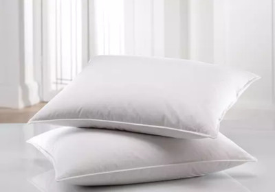 GUNVAR INDIA PRIVATE LIMITED Polyester Fibre Abstract Sleeping Pillow Pack of 2(White)