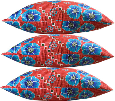 Navi collection Microfibre Abstract Sleeping Pillow Pack of 3(PINK CHECK)