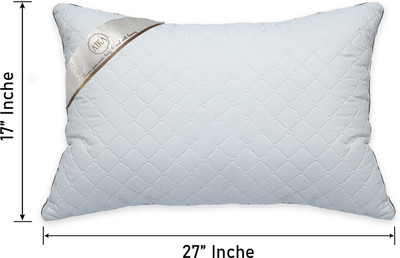 AYKA AYKA010_EXOTICA_PILLOW Polyester Fibre, Cotton Geometric Sleeping Pillow Pack of 1(White)