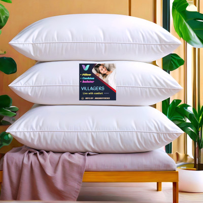 RUSHABH ENTERPRISE LUXURY Microfibre Abstract Sleeping Pillow Pack of 1(White)