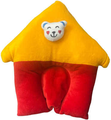 kogar Mustard Seeds, Polyester Fibre Toons & Characters Baby Pillow Pack of 1(red yellow)