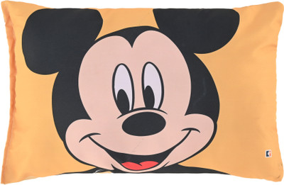 DISNEY Foam Sleeping Pillow Pack of 1 Toons & Characters(Yellow)