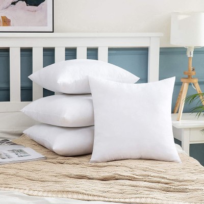 LaVichitra by Urban Arts (Size 16 x 16 Inches) Polyester Fibre Solid Cushion Pack of 5(White)