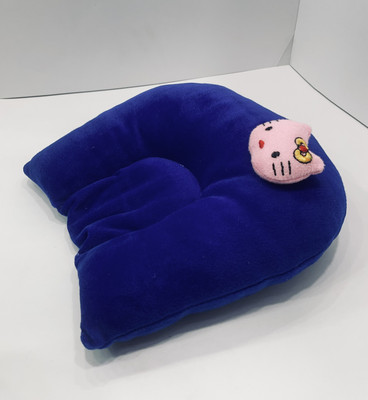 BabeDesk Mustard Seeds Solid Baby Pillow Pack of 1(Dark Blue)
