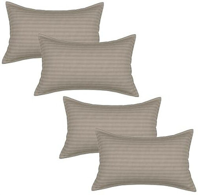 Relaxfeel Microfibre Solid Sleeping Pillow Pack of 4(Beige)