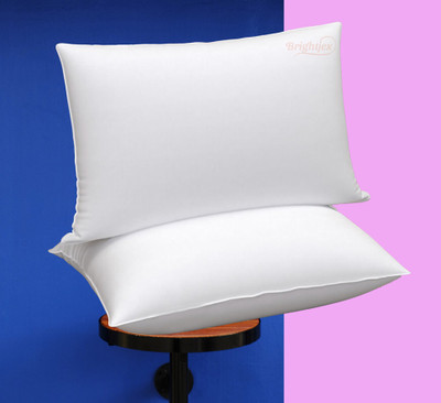 brightjex Memory Foam Solid Body Pillow Pack of 2(White)