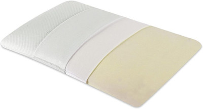 araami Memory Foam slim Size Ultra Thin Neck Support Sleeping bed Memory Foam Solid Orthopaedic Pillow Pack of 1(White)