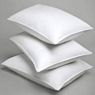 ROYALREOX Microfibre Solid Sleeping Pillow Pack of 3(White)