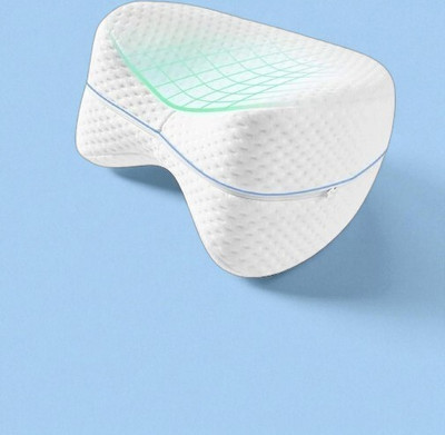 INDIEPREMIOR Microbeads Solid Orthopaedic Pillow Pack of 1(White)