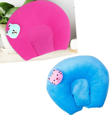 KidVibe Microfibre Baby Pillow Pack of 2 Toons & Characters(Baby pink or Blue)