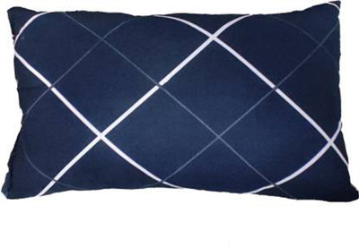 brightjex Microfibre Solid Sleeping Pillow Pack of 1(Blue line)