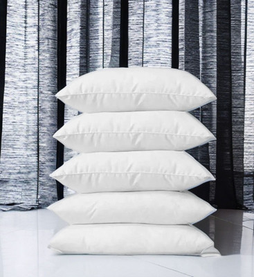 CATHROL Cotton Sleeping Pillow Pack of 5 Solid 5 Pillows(White)