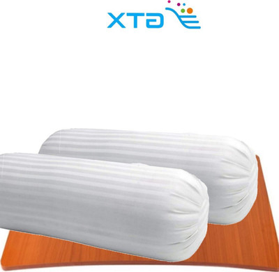 GTX Microfibre Bolster Pack of 2 Stripes(White)