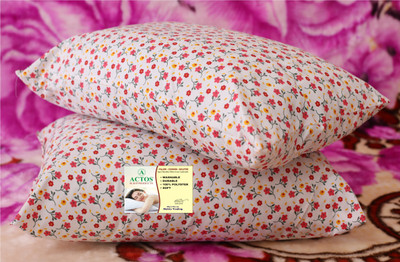 ACTOS Microbeads Abstract Sleeping Pillow Pack of 2(Multicolor2)