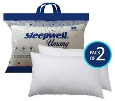Sleepwell Microfibre Sleeping Pillow Pack of 2 Polka(White)