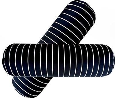 Changers Microfibre Bolster Pack of 2 Stripes(Black)