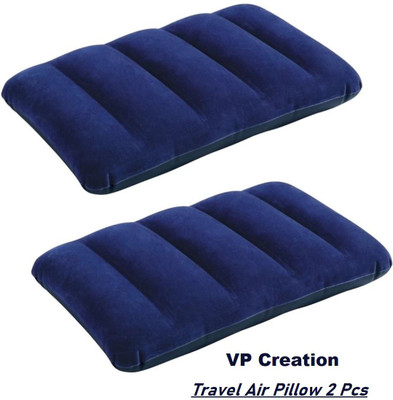 VP Creation Air Solid Travel Pillow Pack of 2(Dark Blue)