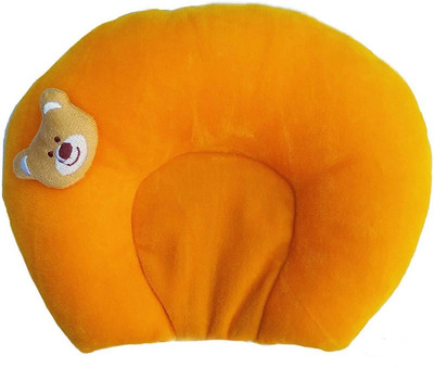 Ducudu Foam Solid Baby Pillow Pack of 1(Yellow 01)