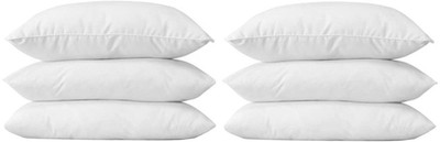 ROYALREOX Microfibre Sleeping Pillow Pack of 6 Solid(White)