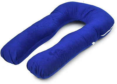 ANVANSA ultra soft u shape pregnancy pillow Microfibre, Polyester Fibre Solid Pregnancy Pillow Pack of 1(royal blue)