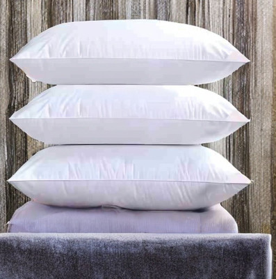 EIRINI Microfibre Sleeping Pillow Pack of 3 Solid LUXURY(White)