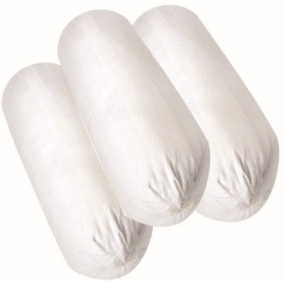 THUKRAN Microfibre Solid Bolster Pack of 3(White)