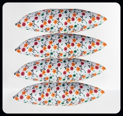 JAYOG ENTERPRISE Microfibre Floral Sleeping Pillow Pack of 4(Multicolor)