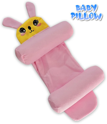 Synlark Baby Neck Pillow Polyester Fibre Animals Baby Pillow Pack of 1(Pink)
