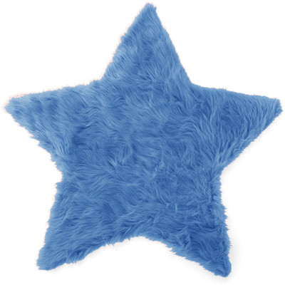 PICKKART Polyester Fibre Solid Cushion Pack of 1(Blue)
