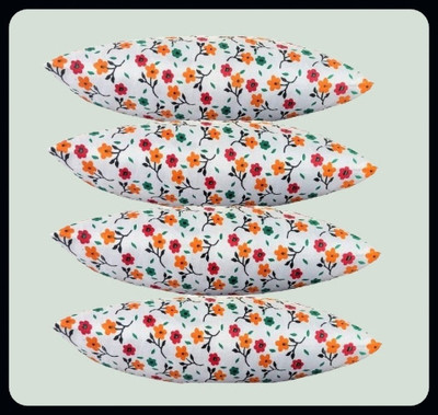 Urmila Creation Microfibre Floral Sleeping Pillow Pack of 4(Multicolor)