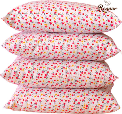 Regnar Cotton Sleeping Pillow Pack of 4 Solid Luxury(Multicolor)
