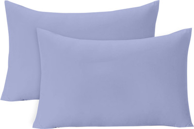 Divine Casa Polyester Fibre Solid Travel Pillow Pack of 2(Lavender Pink)