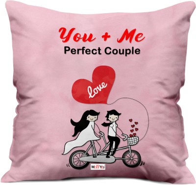 ME&YOU Microfibre Quotes Cushion Pack of 1(Multicolor)