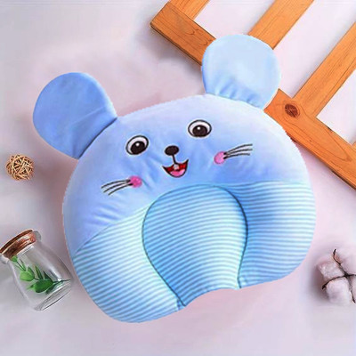NME Collection Mustard Seeds Baby Pillow Pack of 1 Smiley(Blue)
