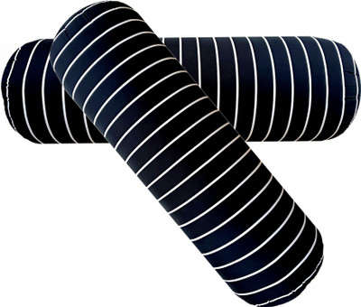 Changers Microfibre Bolster Pack of 2 Stripes(Black)