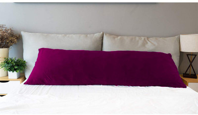 Mom's Moon Ultra Soft Full Body Pillow-Side Sleeping Pillow Microfibre Solid Body Pillow Pack of 1(Wine)
