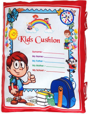 JD ENTERPEISE Cotton Baby Pillow Pack of 1 Alphanumeric, Animals, Birds, Fruits, Smiley Educational Baby Learning Printed Pillow/Cushion/Soft Toys/Toddler Pillow(Red)