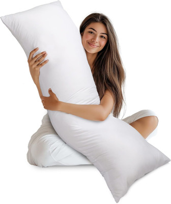 VRINDAKUL Luxury Full Body Support Sleeping Hug Long Pillow for Maternity Pregnancy Memory Foam Solid Orthopaedic Pillow Pack of 1(White)