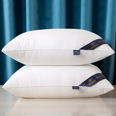 CIEZAR Microfibre Solid Sleeping Pillow Pack of 2(White)