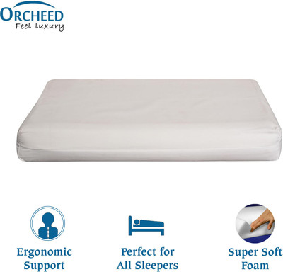 ORCHEED Super Soft Foam Pillow for Neck Support Standard, Material Foam Pillow Foam Solid Sleeping Pillow Pack of 2(White)