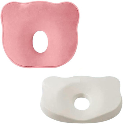Mashur fab Soft & Luxurious Memory Foam Quilted Memory Foam Solid Orthopaedic Pillow Pack of 1(Pink)